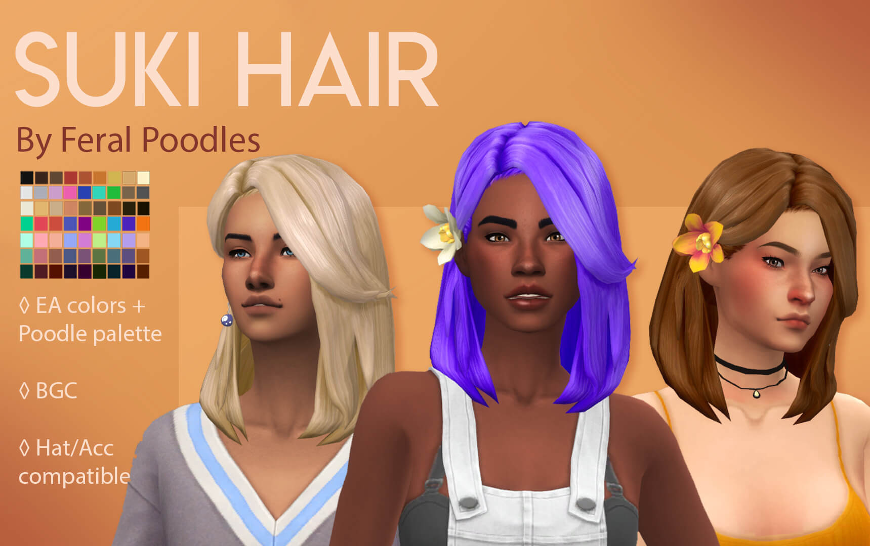 The Sims 4 Suki Hair Ts4 Maxis Match Cc The Sims Book