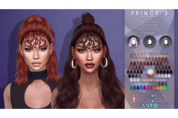 Sims Hairstyle The Chromatic Collection Bicolour The Sims Book