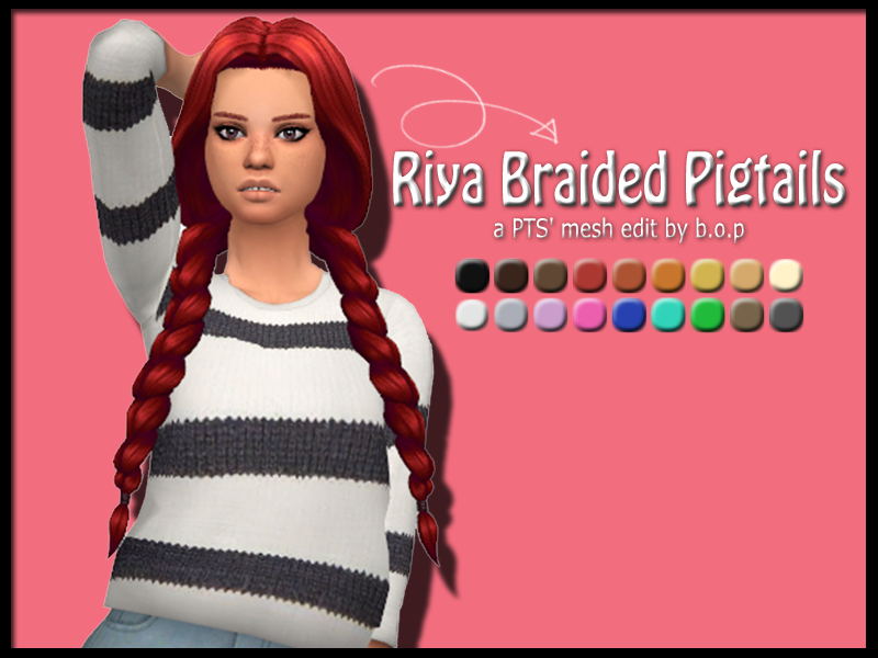 sims 4 pigtails resource pack
