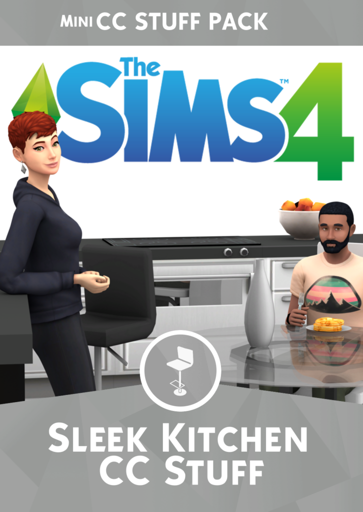 Sims 4 Sleek Kitchen CC Stuff | The Sims Book