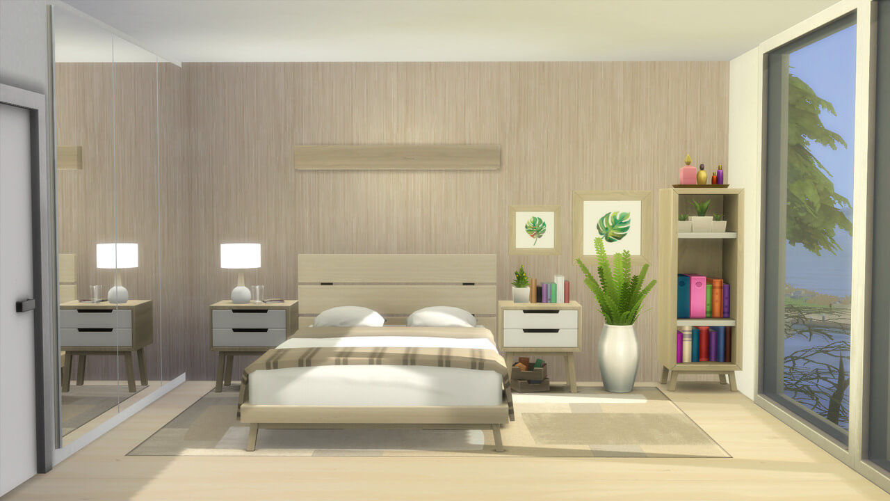 SIMS 4 MINIMALIST BEDROOM STUFF PACK | The Sims Book