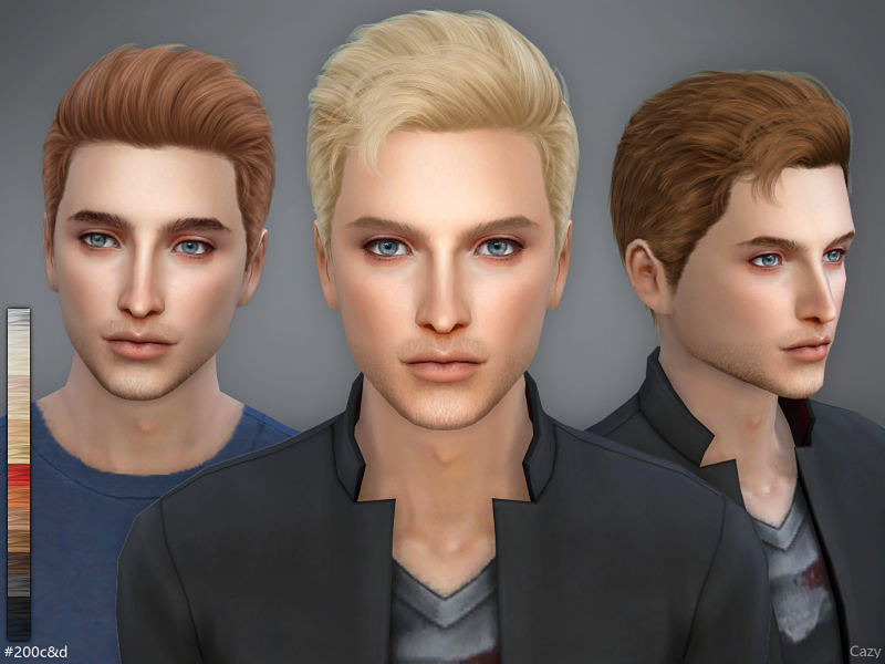 male half shaved hairstyle sims 4