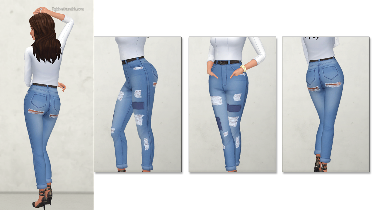 Sims 4 Maxis Match Mom Jeans