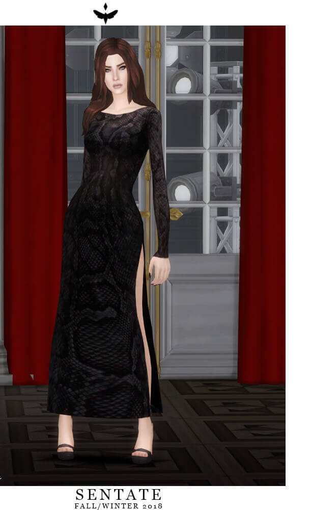 Sims 4 Slit Dress The Sims Book