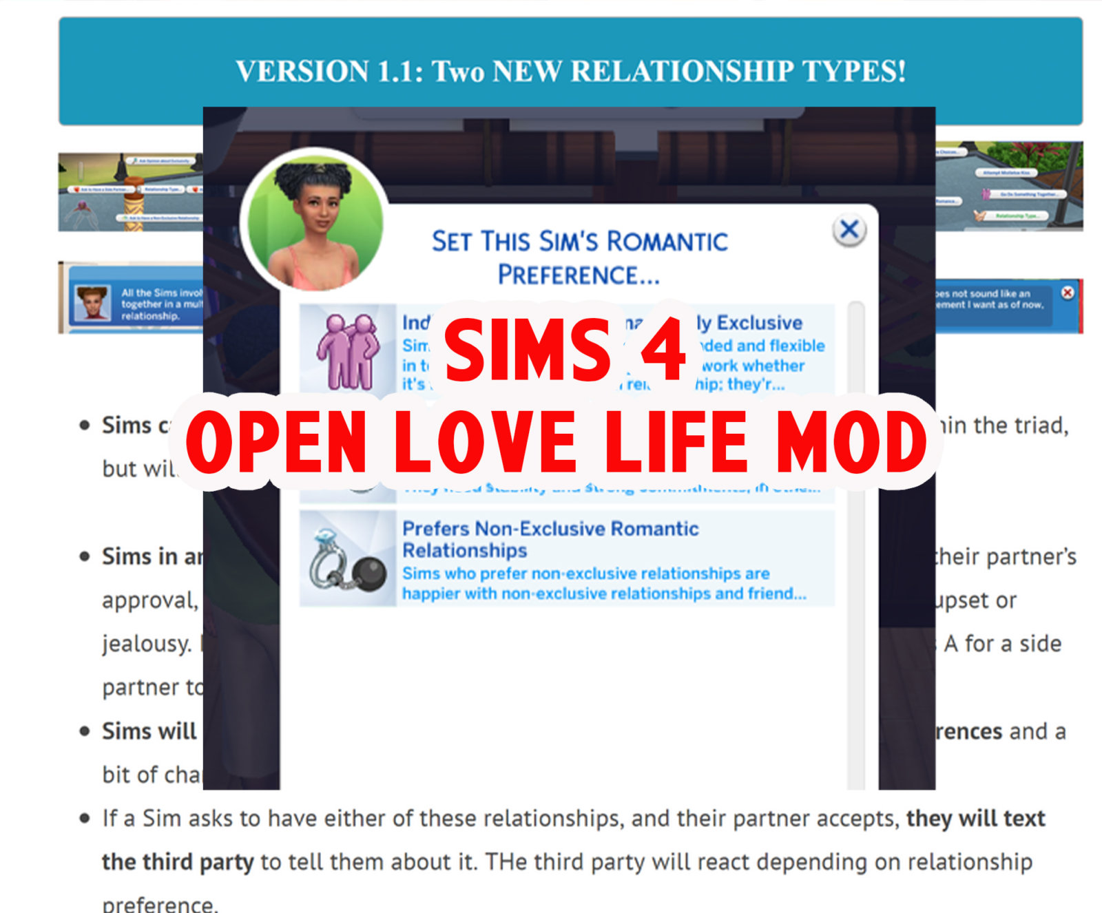 Sims 4 love mods - titotemplates