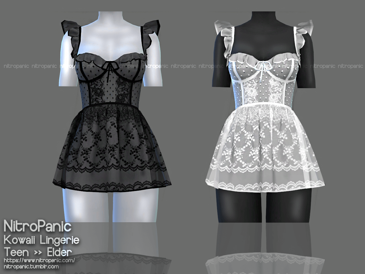 The sims 4 Kowaii lingerie | The Sims Book