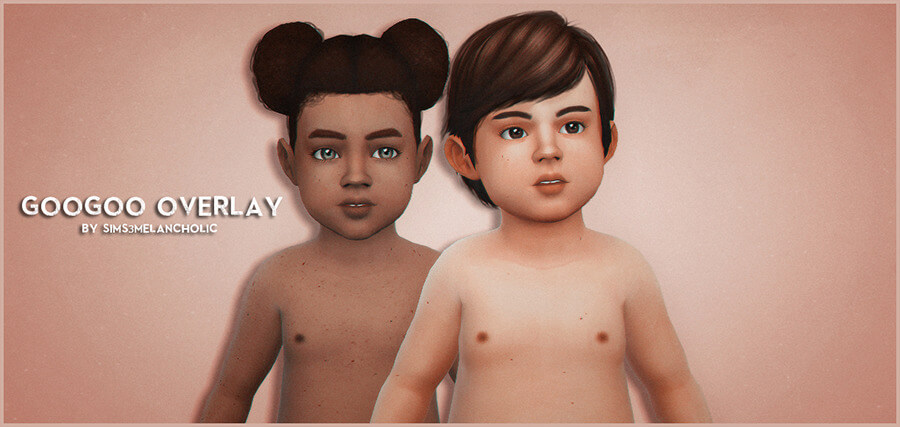toddler and child skin overlay sims 4