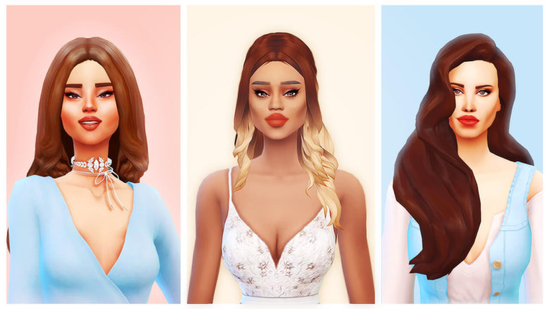 Sims 4 Spring Hair Set - The Sims Book