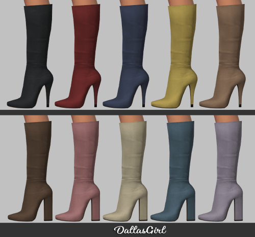 Sims 4 Andover Boots - New Mesh | The Sims Book