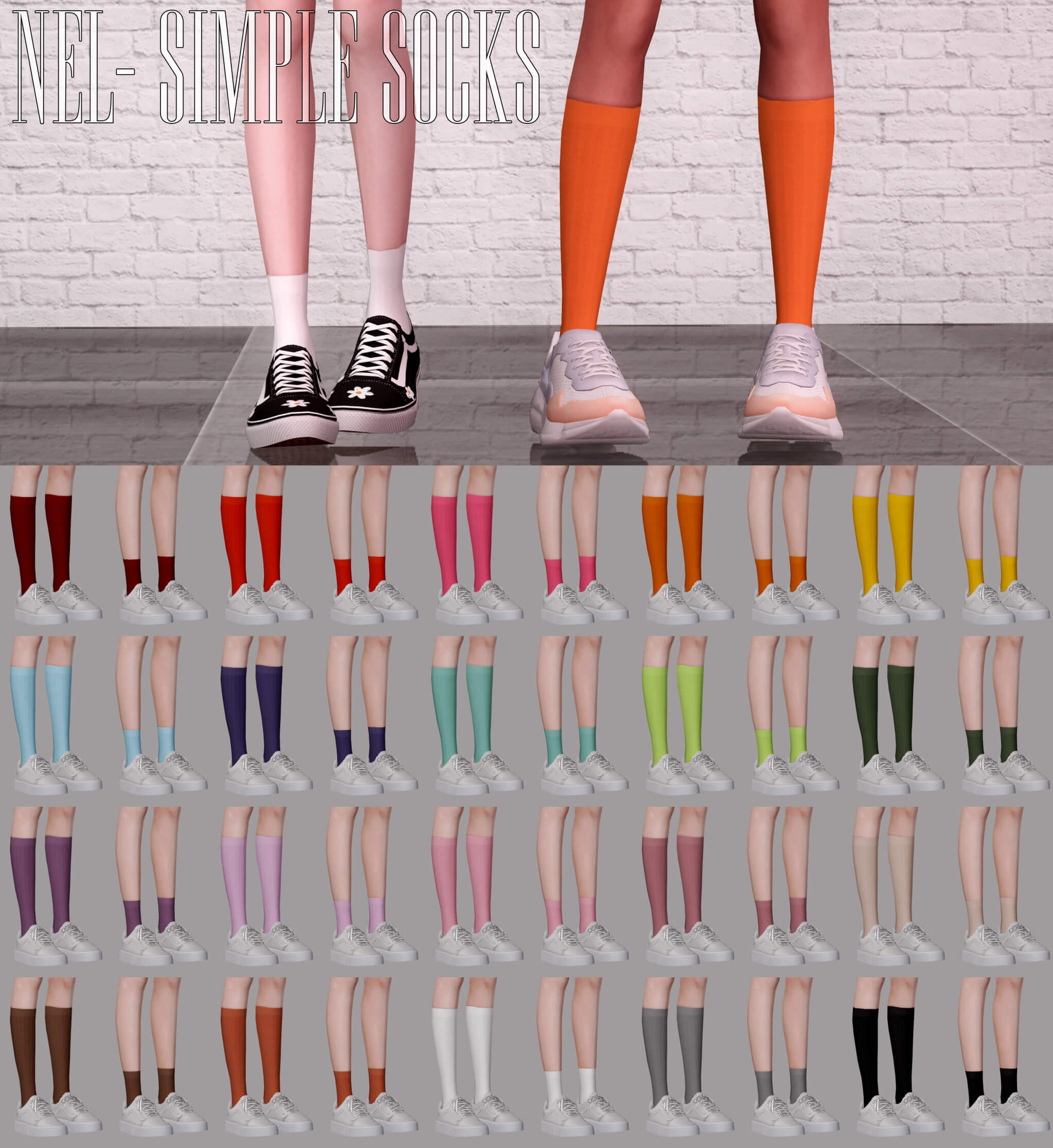 Sims 4 Slouch Socks