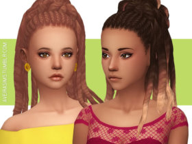 sims 4 braided pigtails