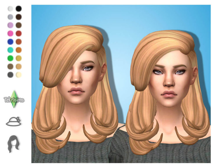 Sims 4 Maxis Match Hair Ashley The Sims Book