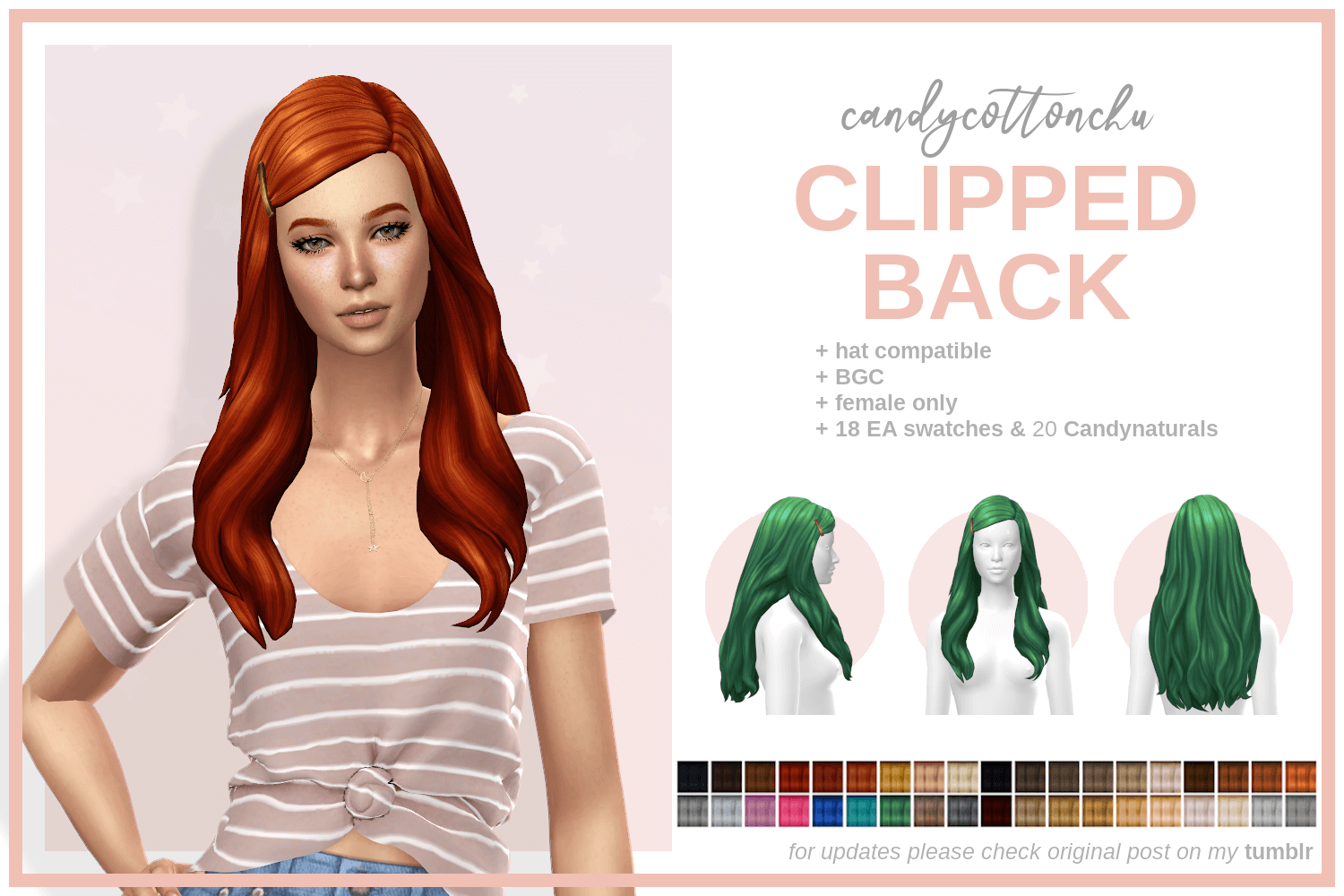Sims 4 Mm Hair Clipped Back - The Sims Book