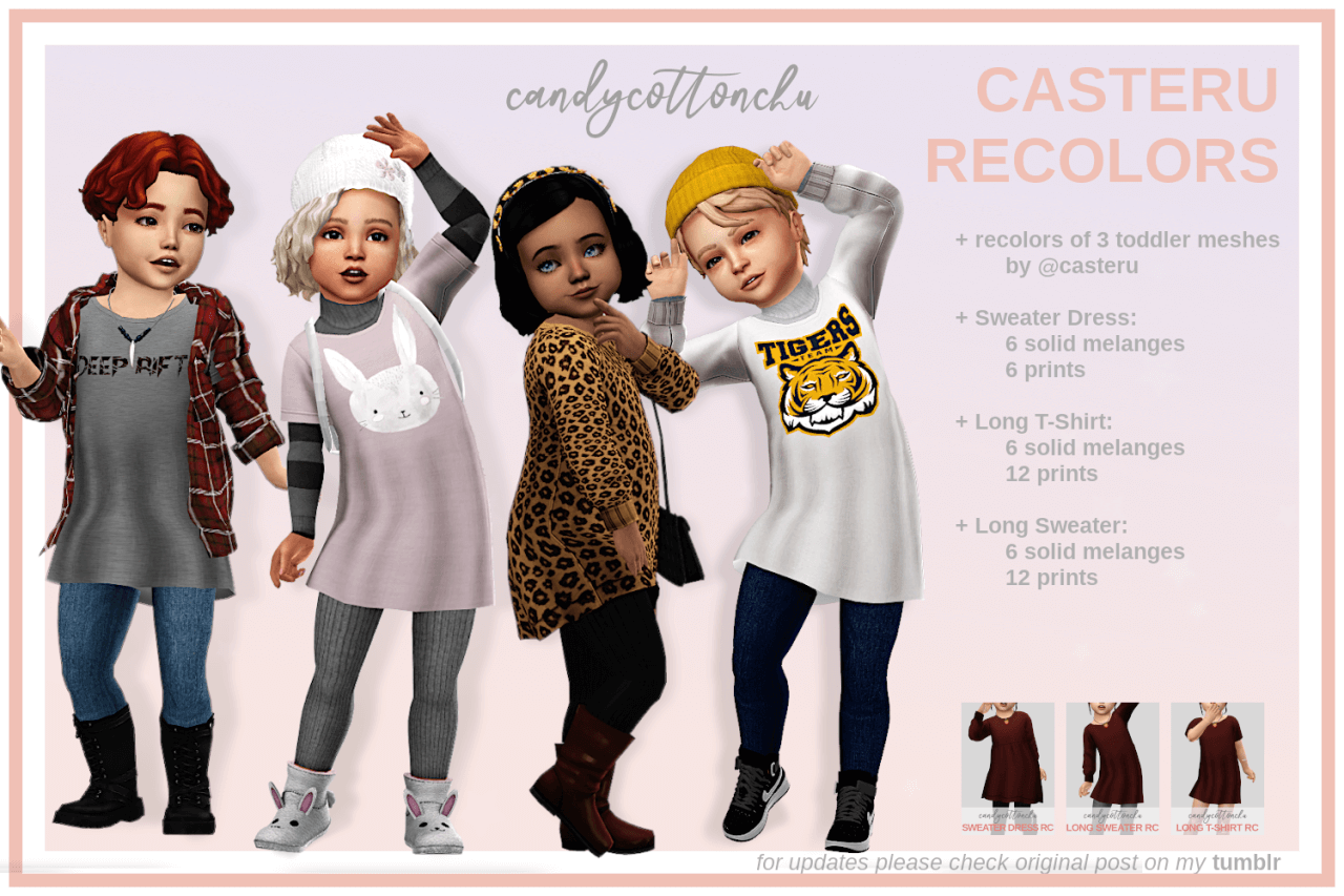 clothes for toddlers and kids sims 4 cc
