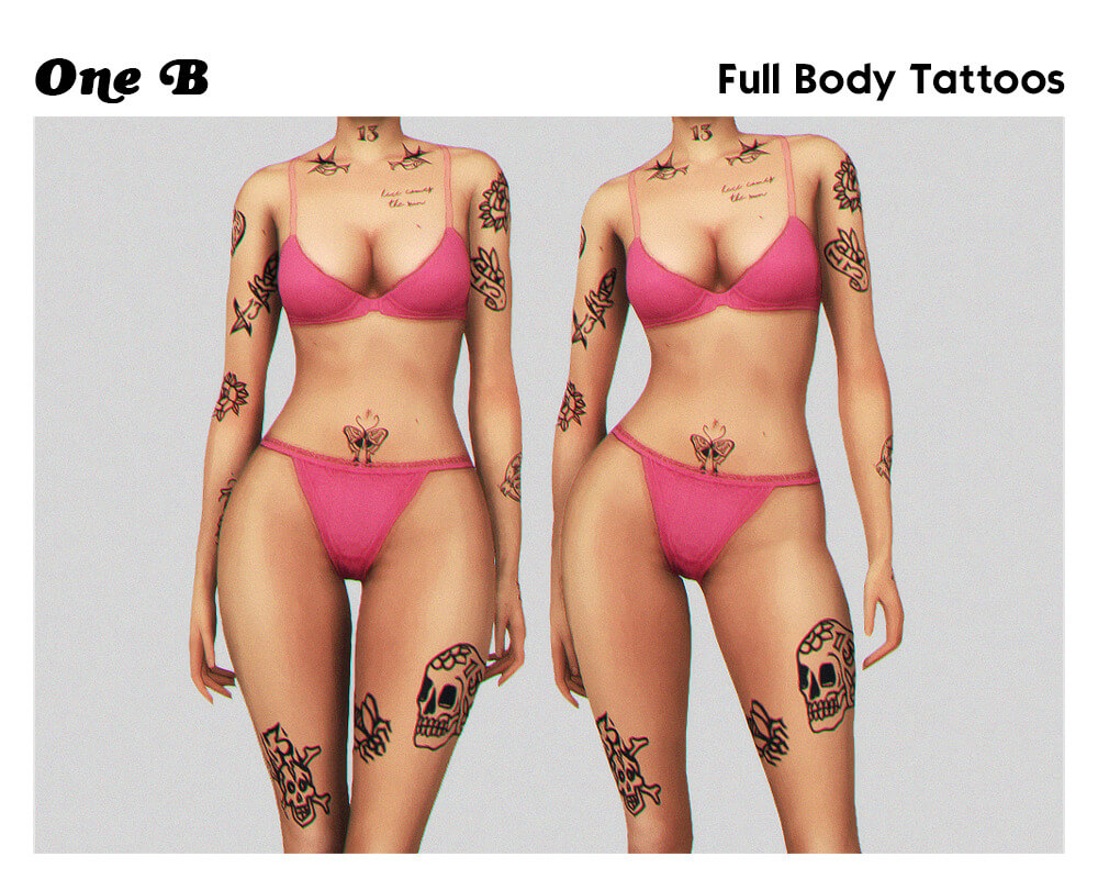 Body Tattoos 2 at Hoppel785  Sims 4 Updates