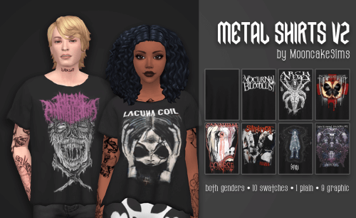 Sims 4 Metal Shirts