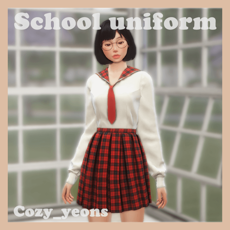 Sims 4 Female School Uniform The Sims Book