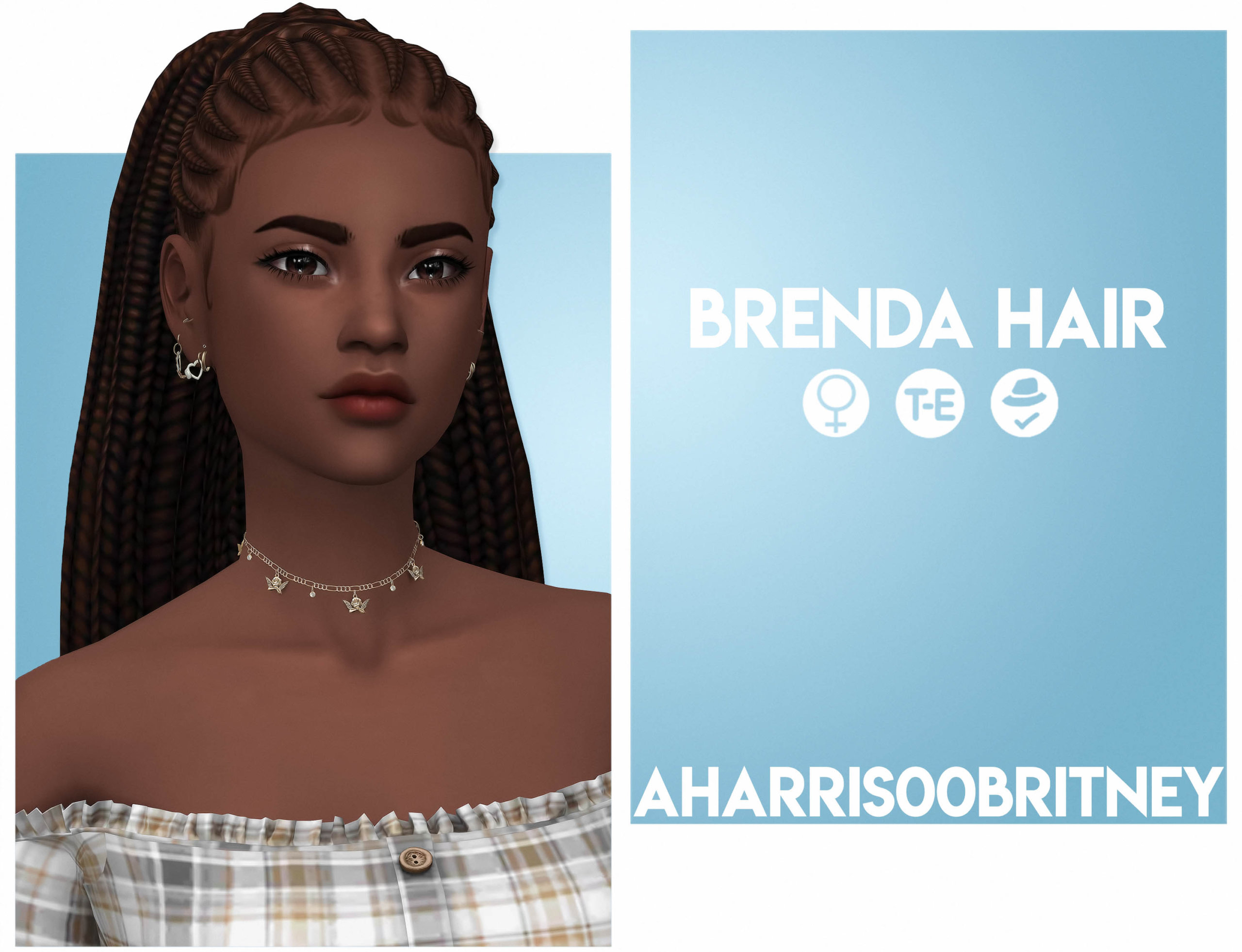 Sims 4 Brenda Hair | The Sims Book