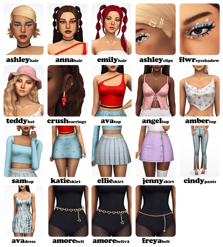 Sims 4 pretty savage collection | The Sims Book