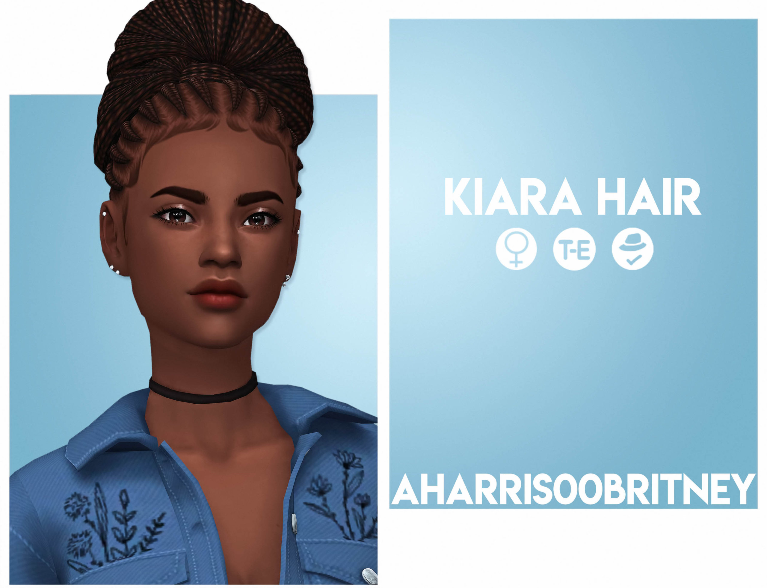 Sims 4 Kiara Hair | The Sims Book