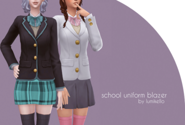 the sims 4 custom content school uniform -pintrest