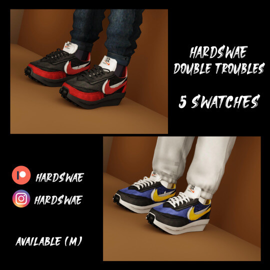 Sims 4 HARDSWAE DOUBLE TROUBLES PLATFORMS | The Sims Book