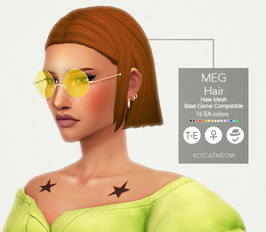 Sims 4 Meg Hair Base Game The Sims Book