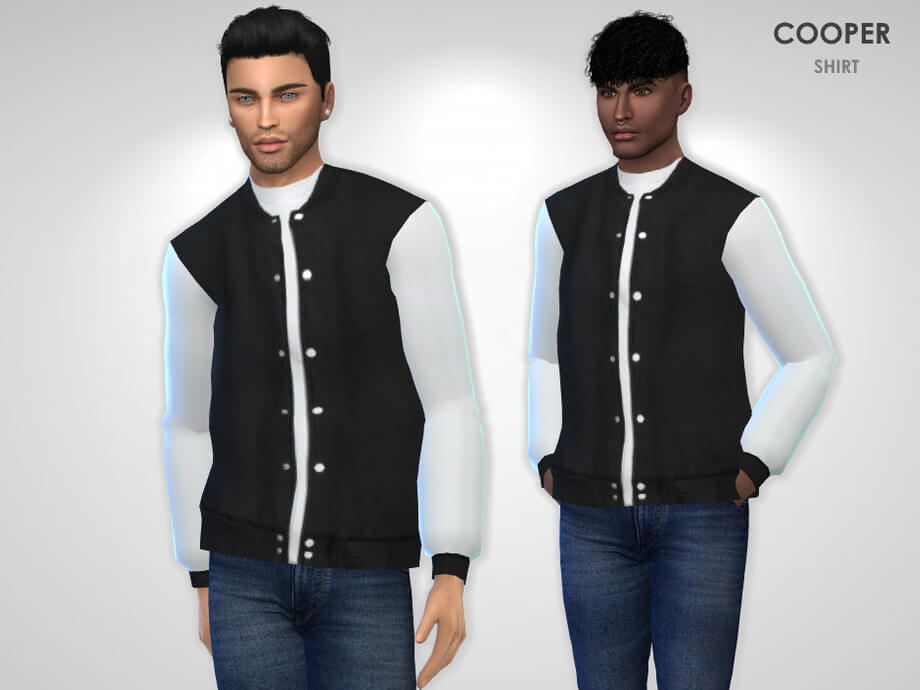 Sims 4 Cooper Shirt by Puresim | The Sims Book