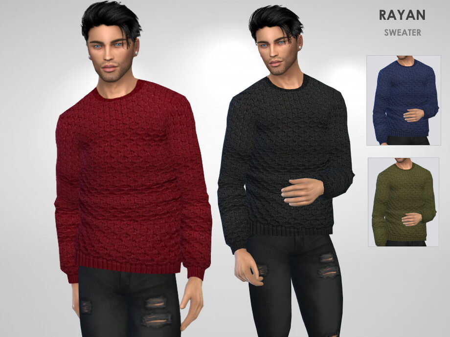 Sims 4 Rayan Sweater by Puresim | The Sims Book