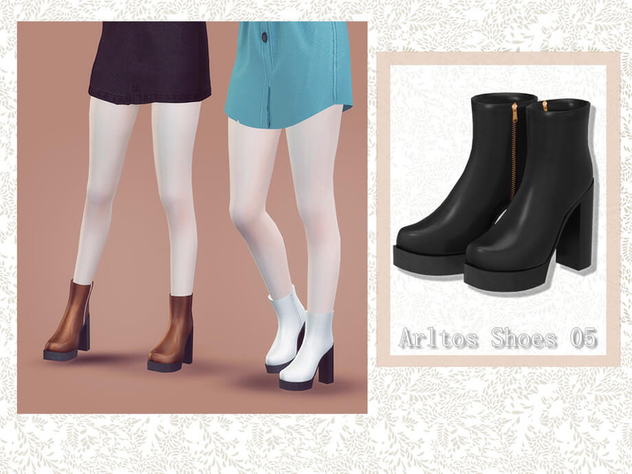 Sims 4 Simple Boots 5 By Arltos At Tsr The Sims Book
