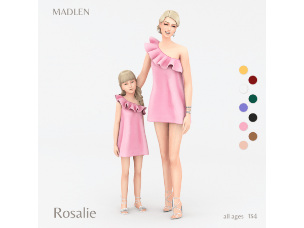 Sims 4 Madlen Rosalie Dress By Madlensims The Sims Book