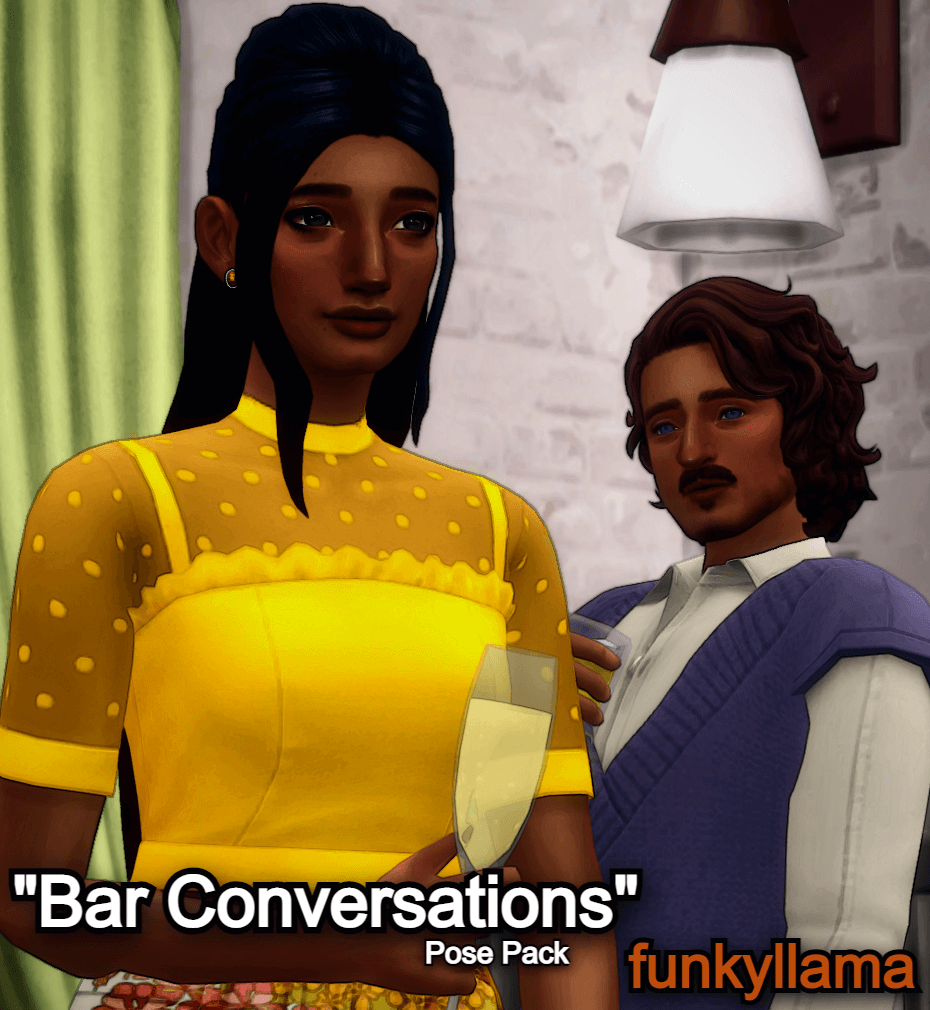 The Sims 4 Bar Conversations Pose Pack 4 Poses 2 Sims The Sims Book