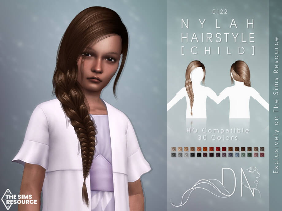 Nylah Hairstyle [Child] | The Sims Book