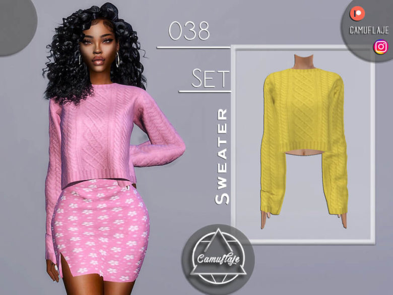 Sims 4 Ruffle Skirt Candytart - The Sims Book