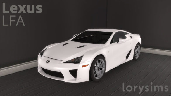 The Sims 4 2011 Lexus LFA at LorySims The Sims Book — free download