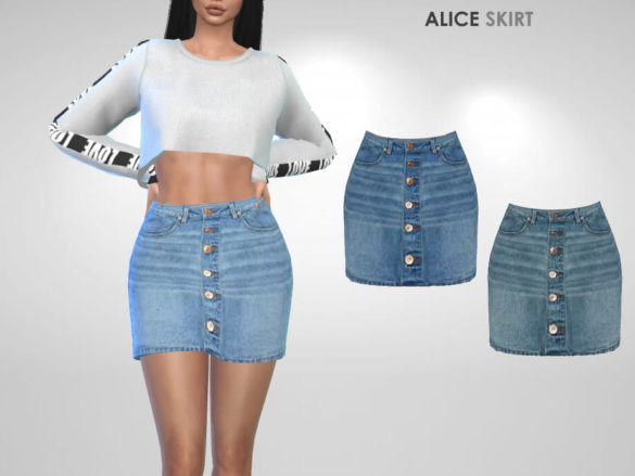 The Sims 4 Alice Skirt by Puresim