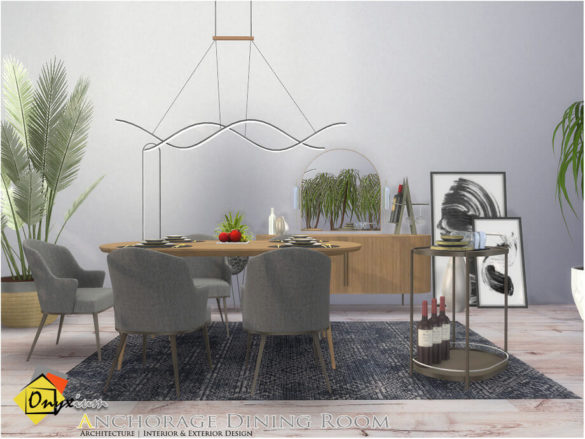 The Sims 4 Anchorage Dining Room by Onyxium