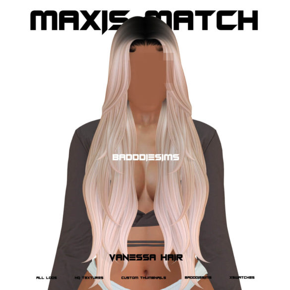 The Sims 4 badddiesims vanessa hair
