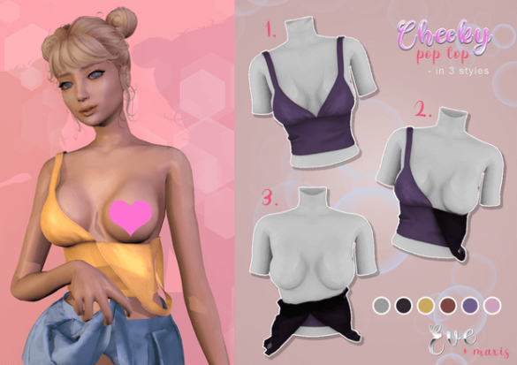 The Sims 4 Cheeky Pop Top
