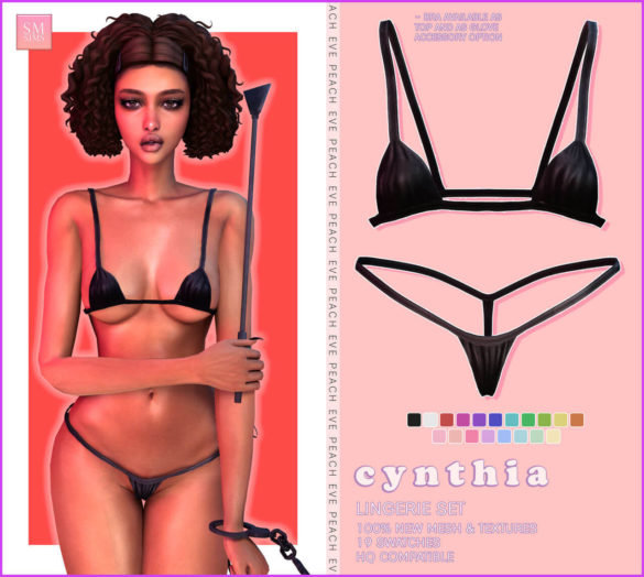 The Sims 4 Cynthia Minikini Lingerie Set