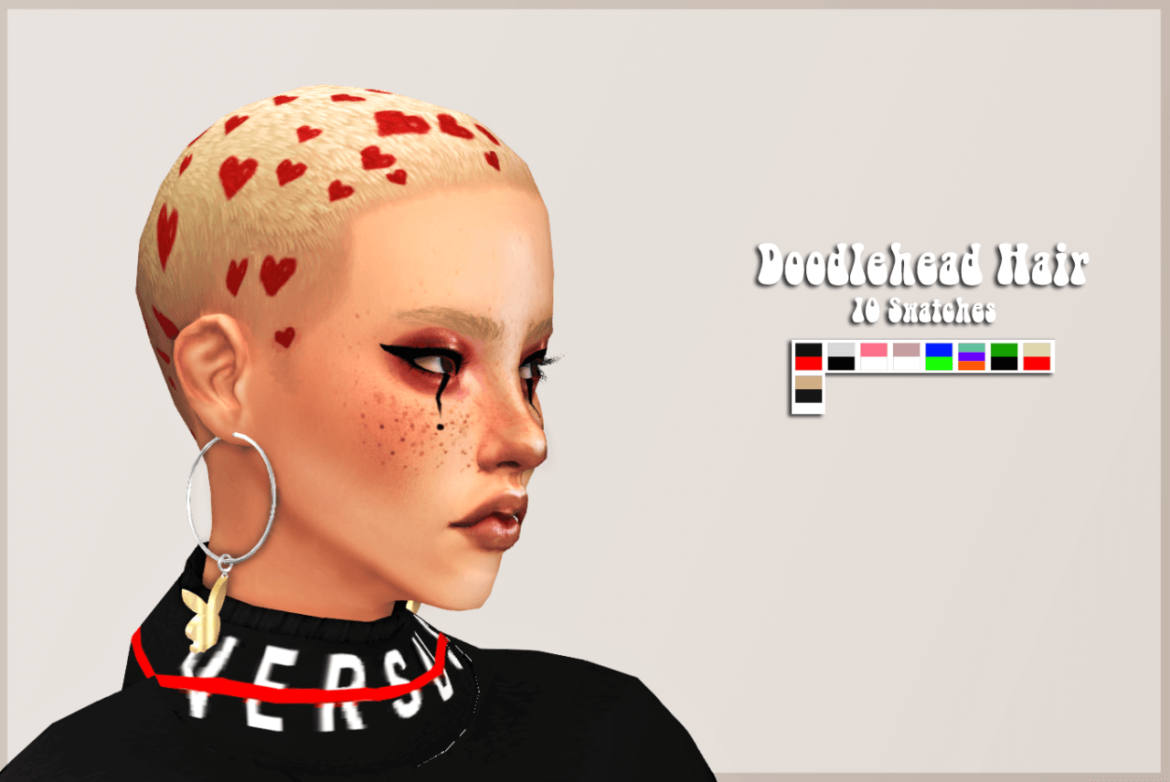 The Sims 4 doodle head hair