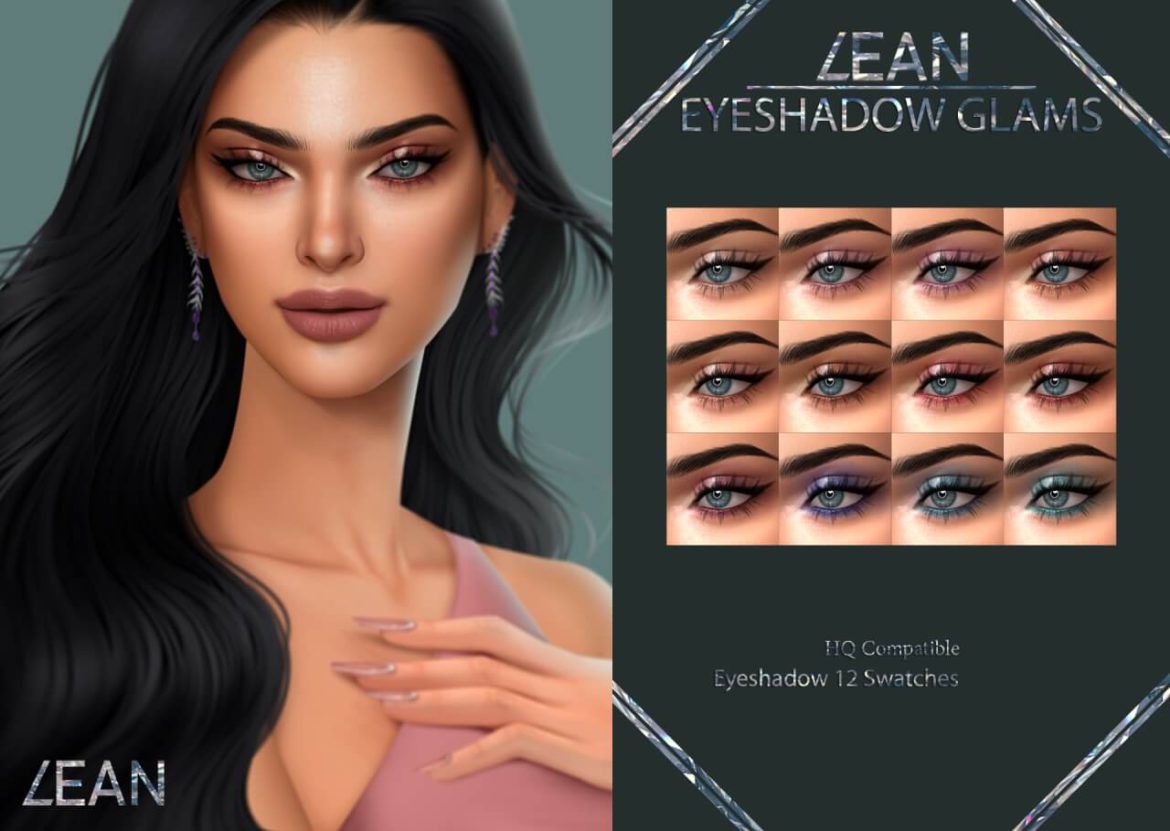 The Sims 4 EYESHADOW GLAMS CC1 at LEAN