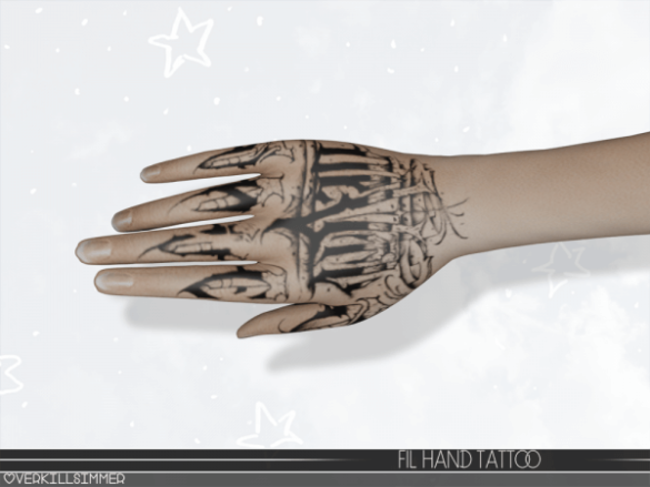 The Sims 4 Fil hand tattoo
