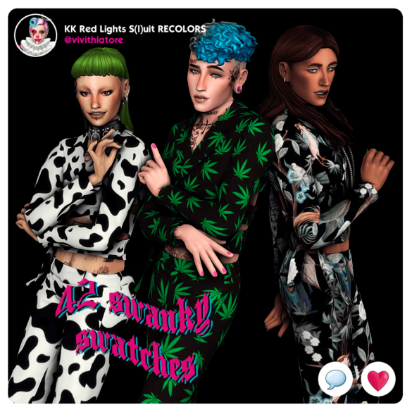 The Sims 4 kks red lights suit