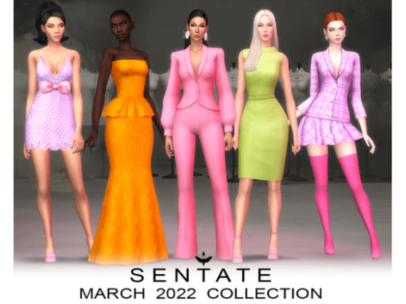 The Sims 4 MARCH 2022 COLLECTION by Sentate