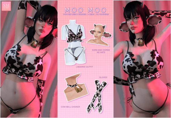 The Sims 4 Moomoo Cow Set