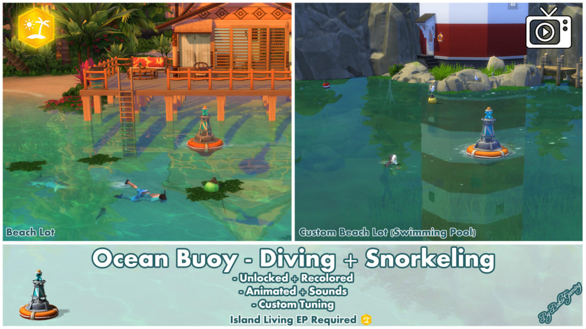 The Sims 4 Ocean Buoy - Diving & Snorkeling