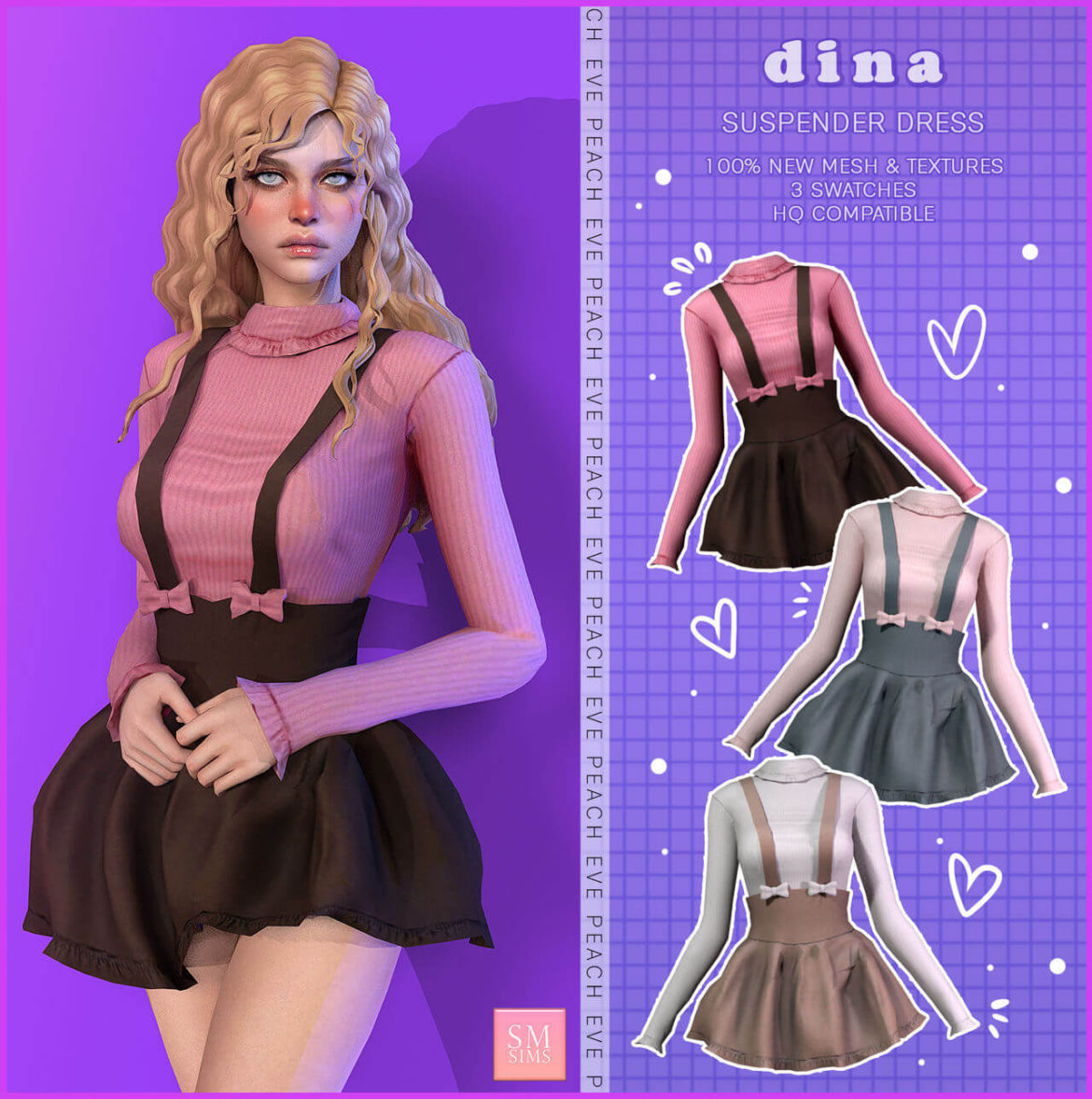 The Sims 4 PEACH REWARD | Dina Dress