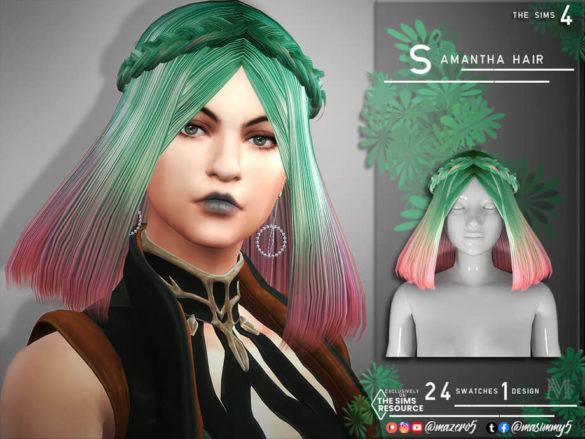 The Sims 4 Samantha Hair by Mazero5