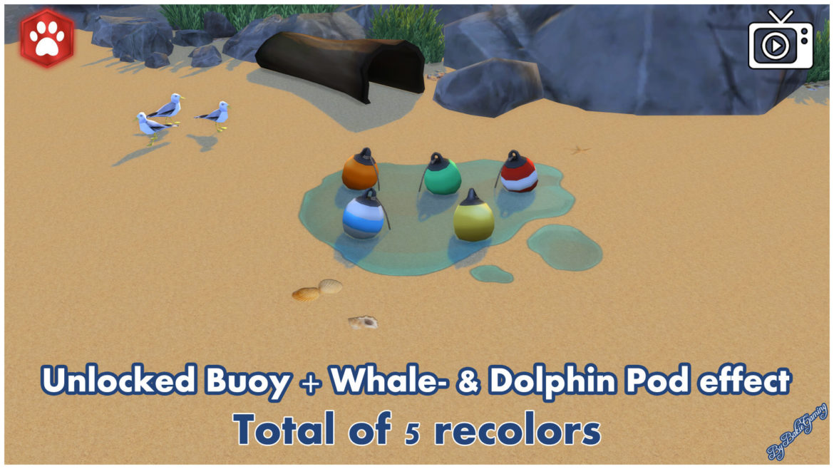 The Sims 4 Unlocked Buoy + Whale & Dolphin Effect
